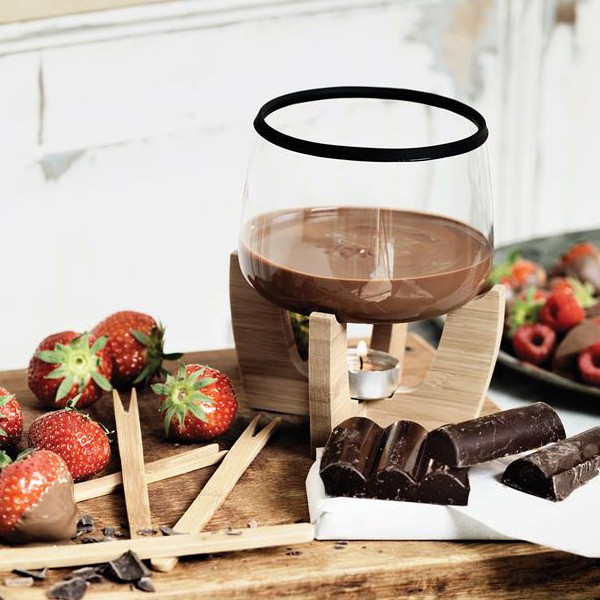 Voorkomen nogmaals vernieuwen Cocoa chocolade fondueset