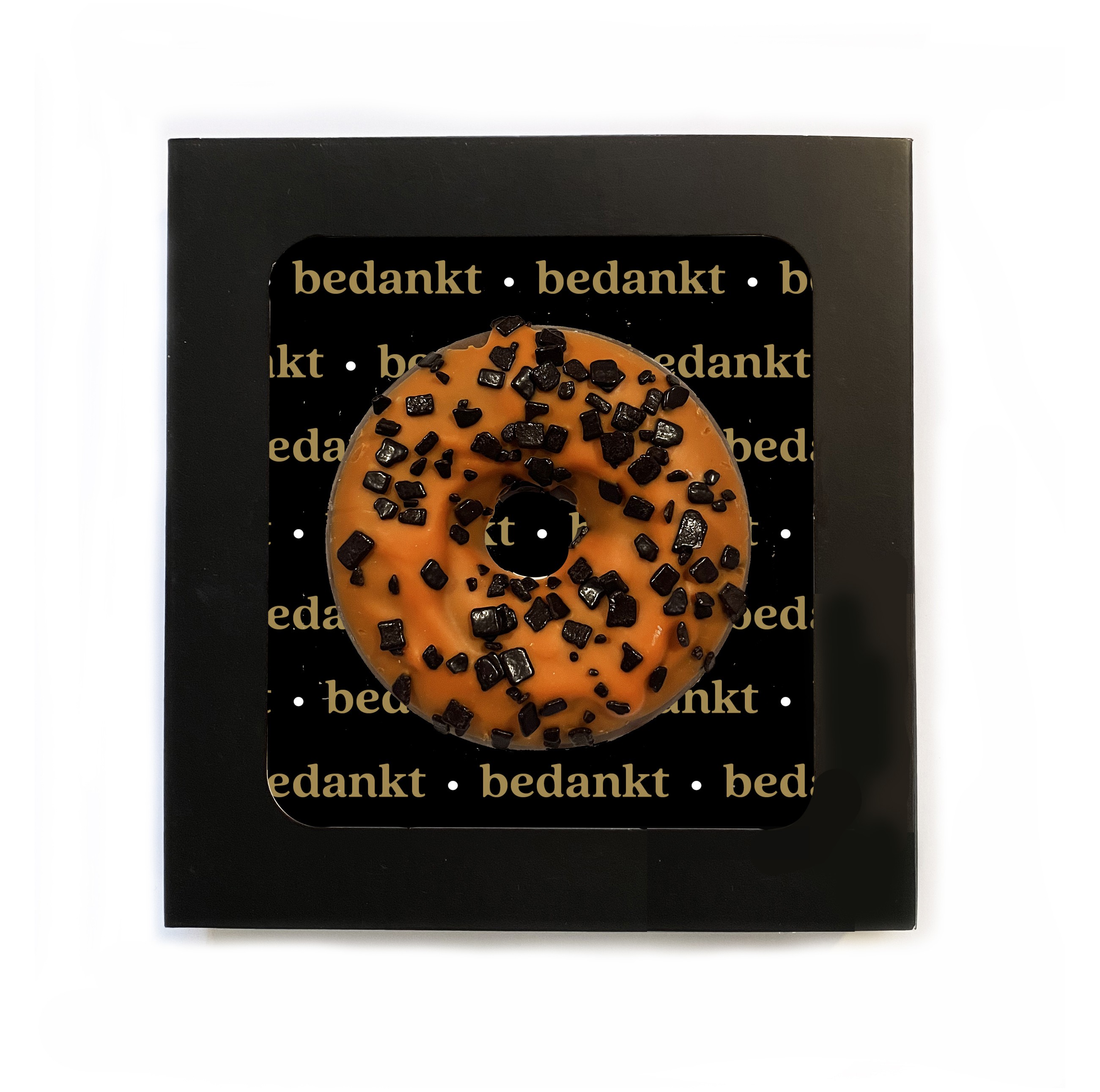 donut-geschenkverpakking-bedankt-personaliseren-geschenk-met-verhaal-oranje