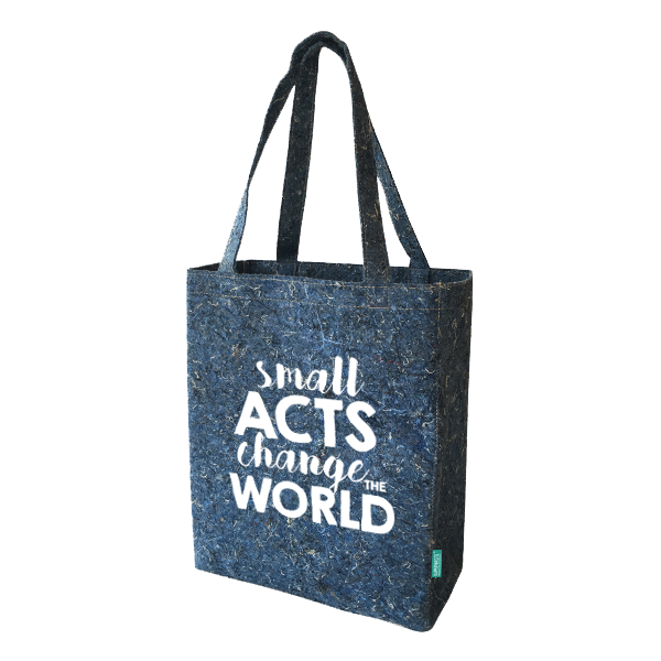  Recycled Jeans bag Small acts Change the world