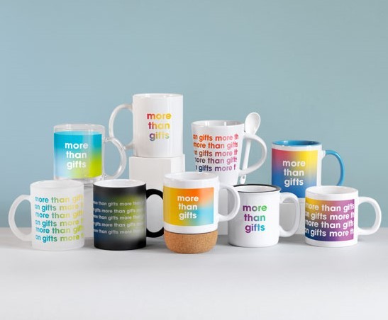 Sublimation Mug 11oz Wit met Blauwe Rand – Magic Time