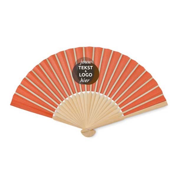 festival-waaier-met-bamboe-handvat-en-papieren-doek-oranje-geschenk-met-verhaal
