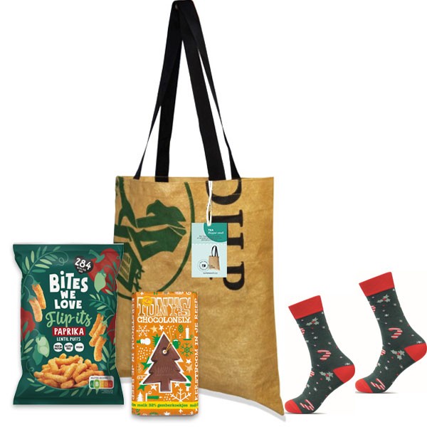 X-mas-Socks-in-tas-kerstpakket-geschenk-met-verhaal