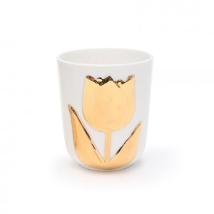 hollandsche-tulp-porseleinen-beker-goud