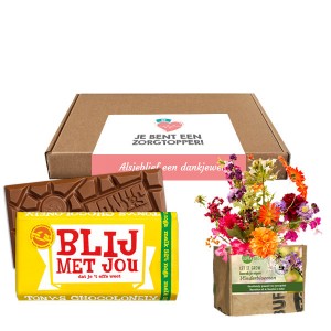 Blij met jou- dag van de zorg Geschenkbox (brievenbus)