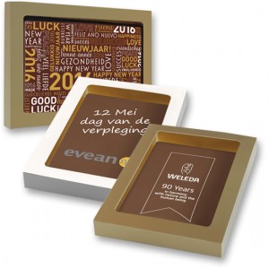 Chocolade logo kaart