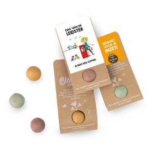 dag-van-de-leidster-blossombs-weggeefcadeautje-blister-geschenk-met verhaal