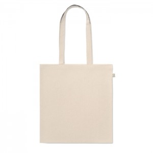 Gerecycled katoenen draagtas140 grm²-naturel 38x42 cm-viveka-geschenk-met-verhaal