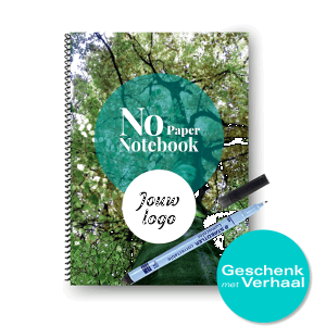No Paper Notebook met jouw logo op de cover | A5