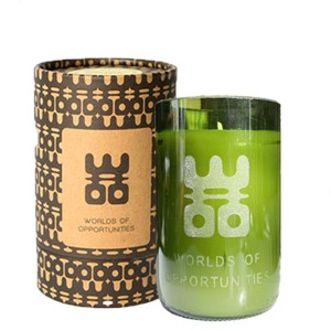 Bottle candle XL natural