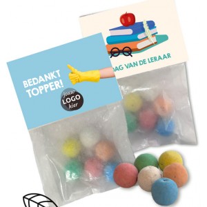 Kleurrijke zaadbommetjes 3 stuks incl. gepersonaliseerde kaart