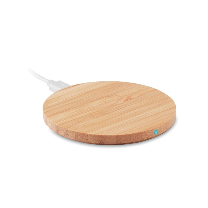 Bamboe draadloze oplader
