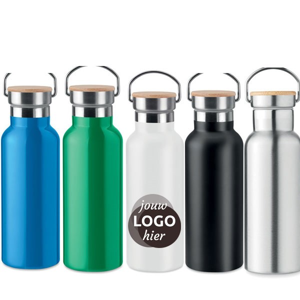 Dubbelwandige roestvrijstalen fles | 500 ml